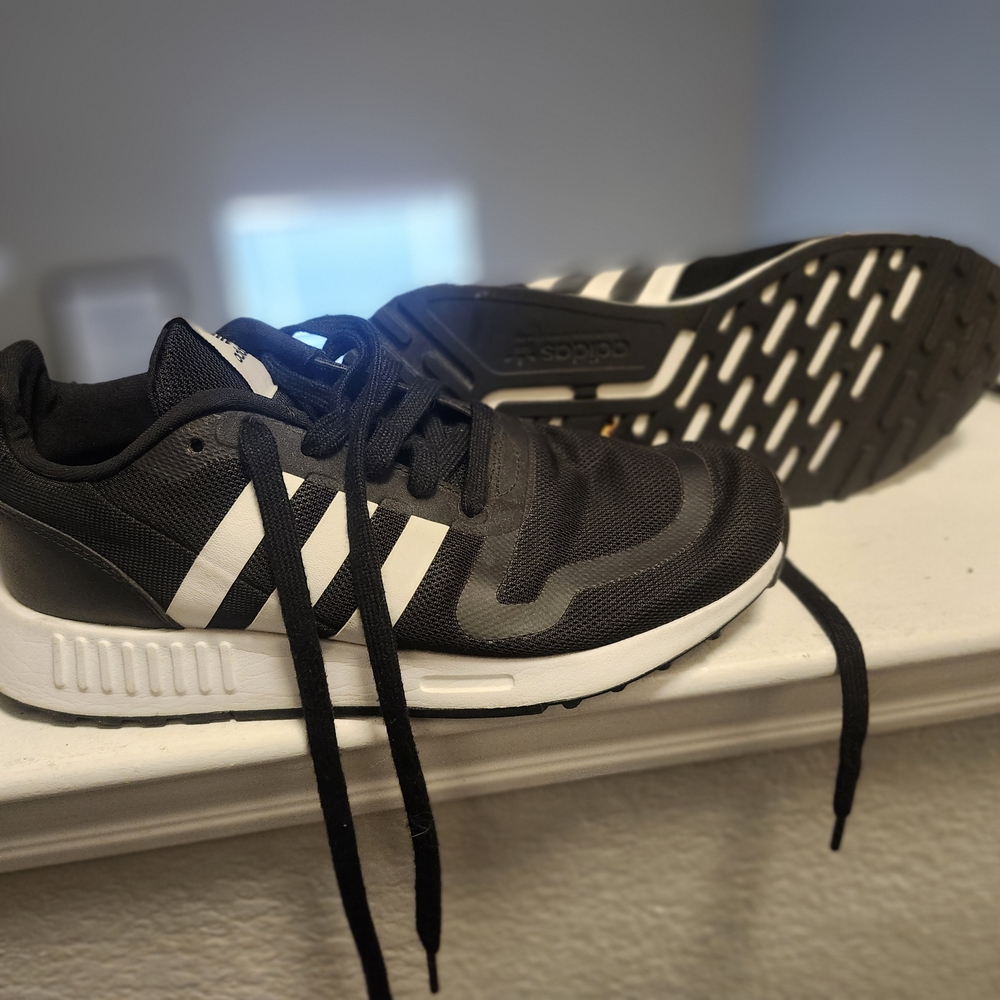 Adidas Black and White Sneakers